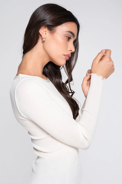 Ribbed Long-Sleeve Shirt