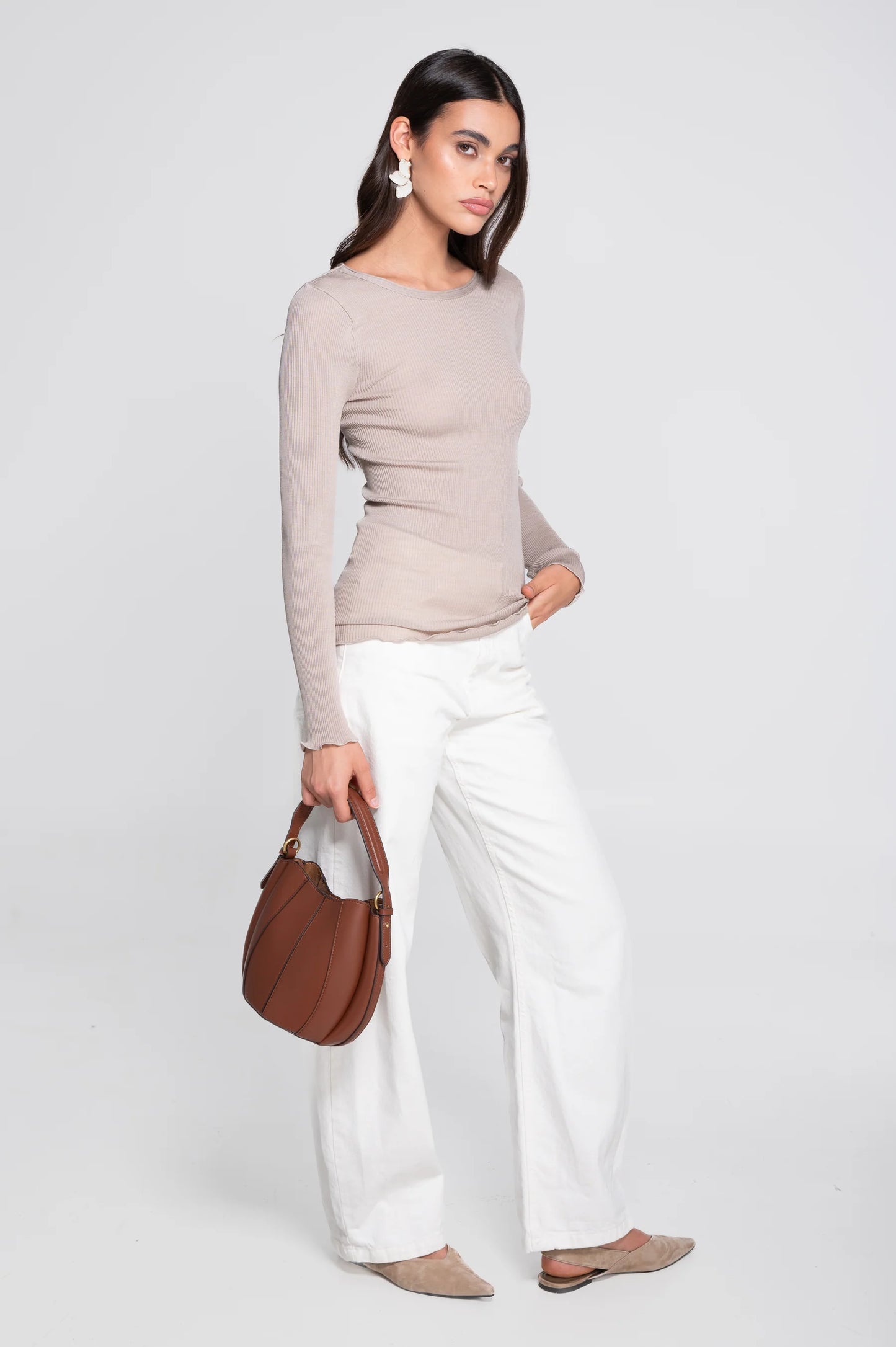 Ribbed Long-Sleeve Shirt