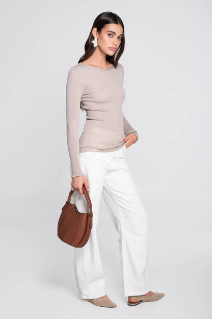 Ribbed Long-Sleeve Shirt