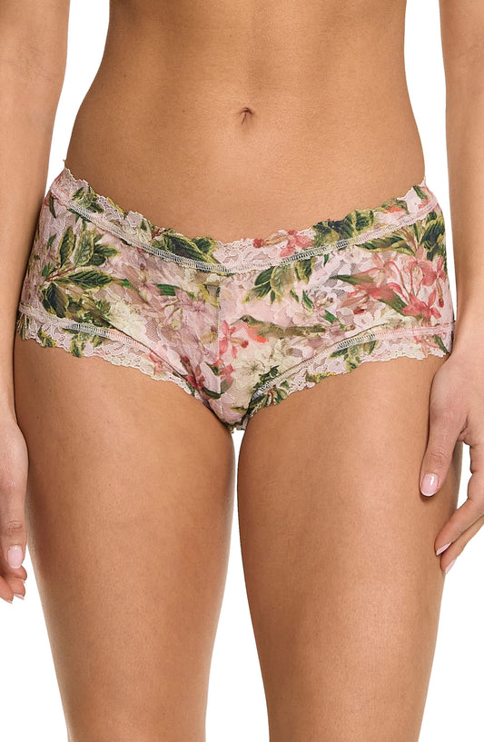 Printed Signature Lace Boyshort French Garden