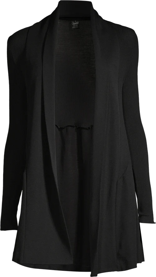 Long Cardigan in Wool and Silk