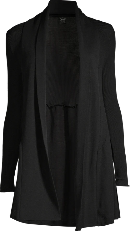 Long Cardigan in Wool and Silk