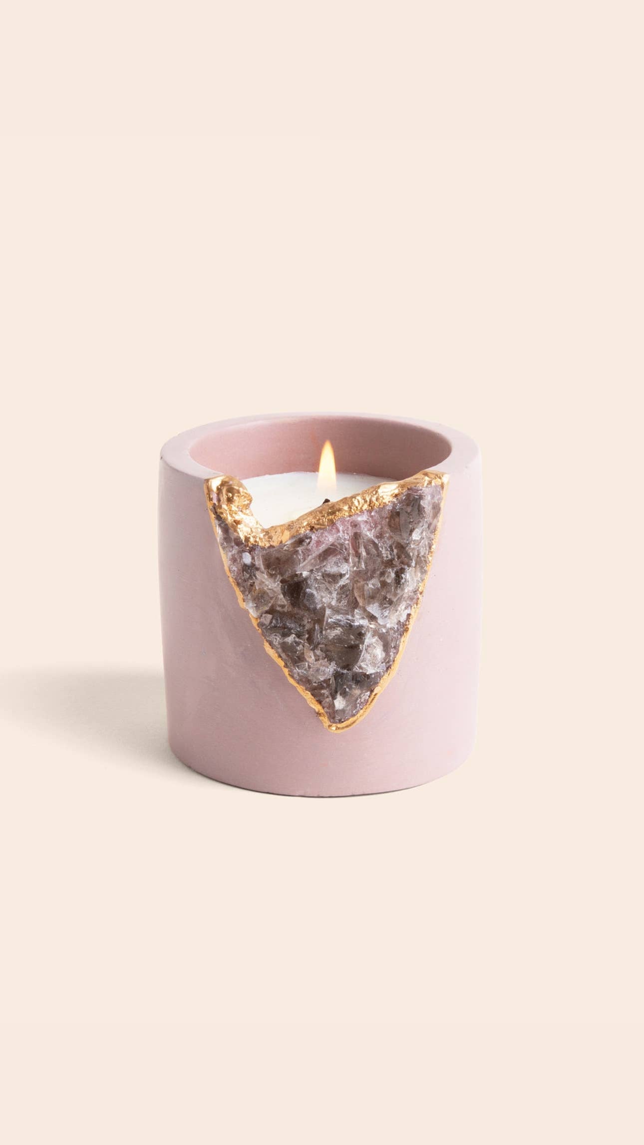 Wildflowers Geode Candle