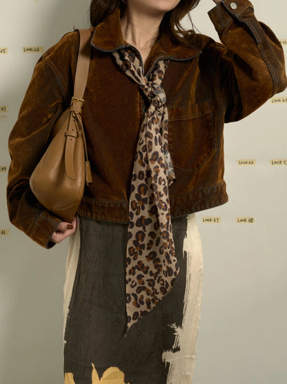 Spot Chic Silk Chiffon Neck Scarf