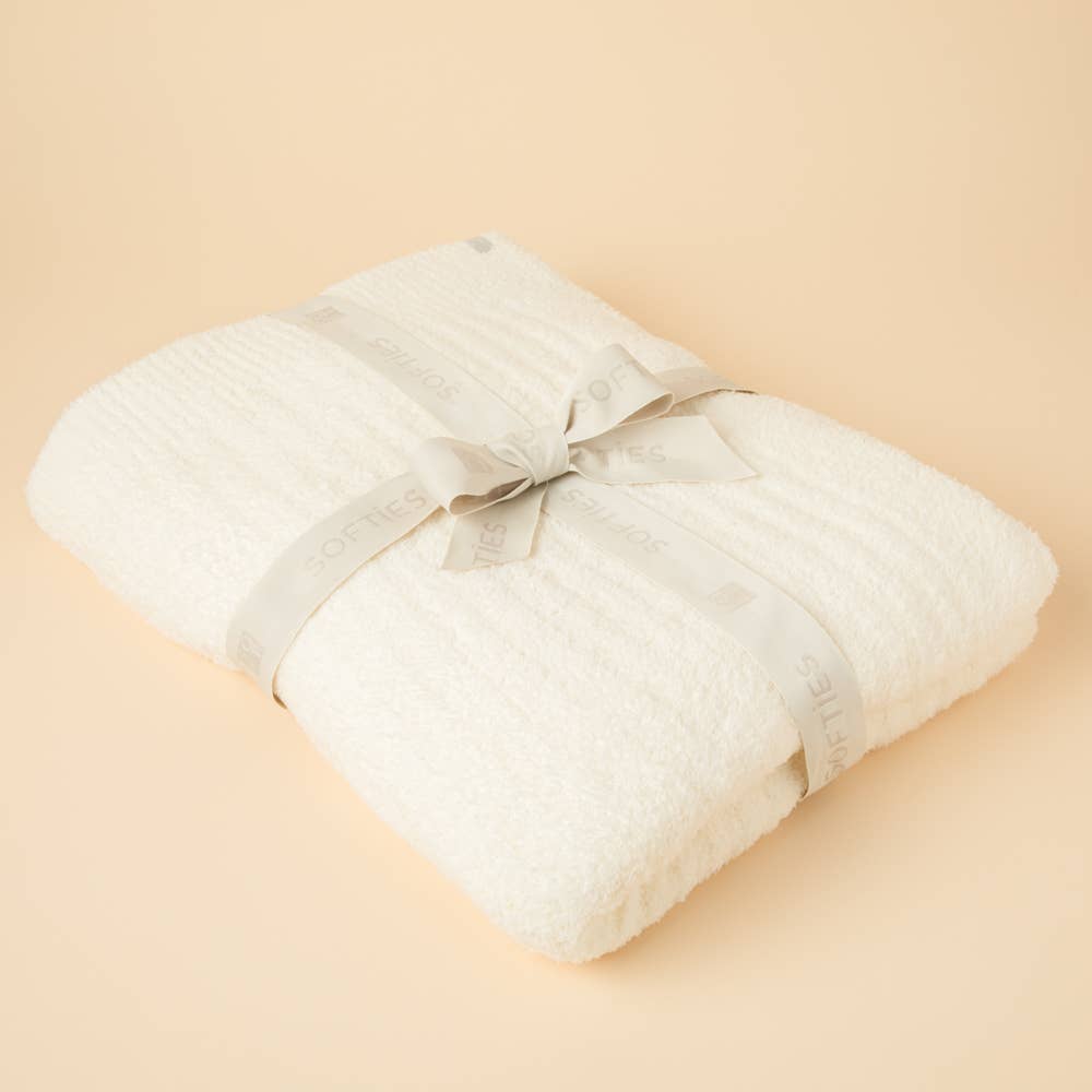 Softies Solid Rib Marshmallow Blanket