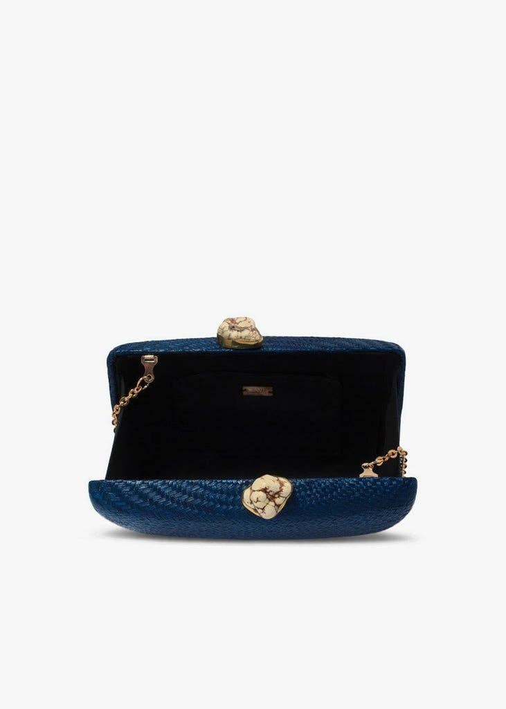 Kayu - Jen Clutch in Navy, available at LaSource in Darien