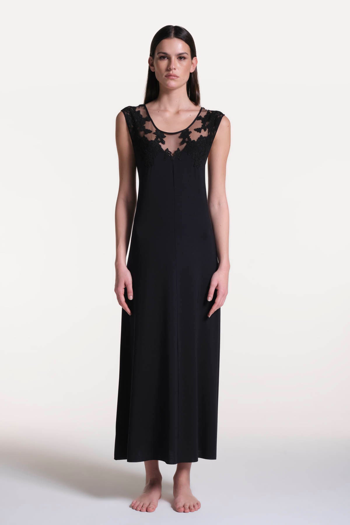 Black Lace Nightdress