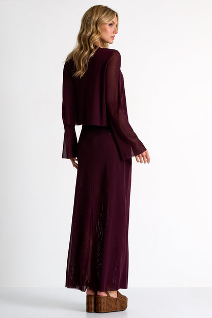 Long Mesh Skirt