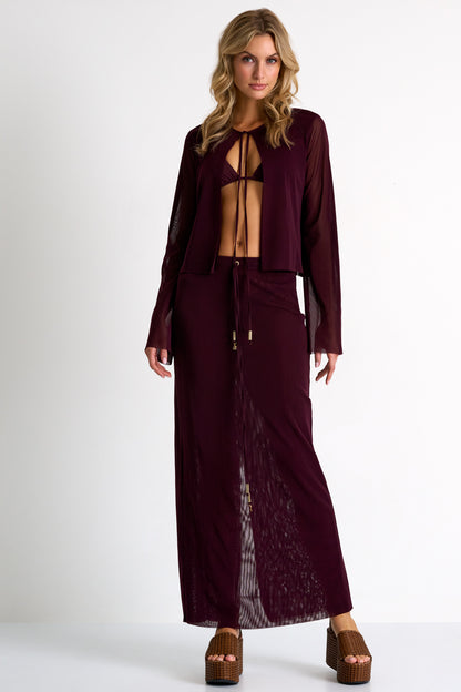Long Mesh Skirt