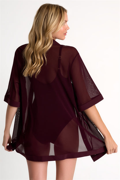 Button-Down Swimsuit Cover-Up