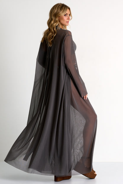 Long Mesh Kimono