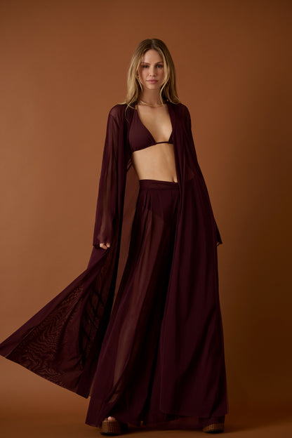 Long Mesh Kimono