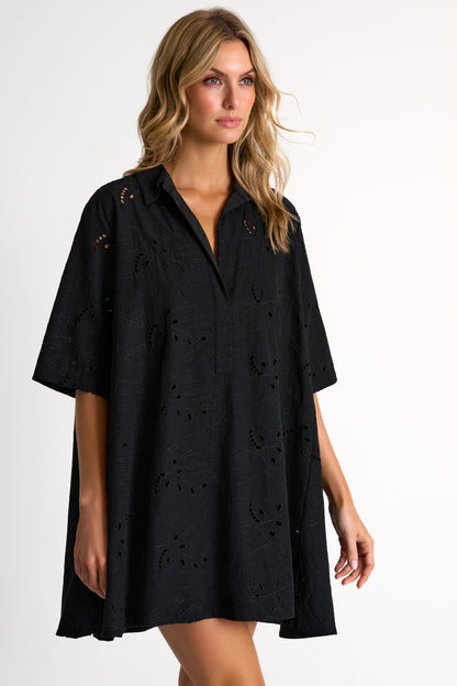 Detailed Lace Ample Dress