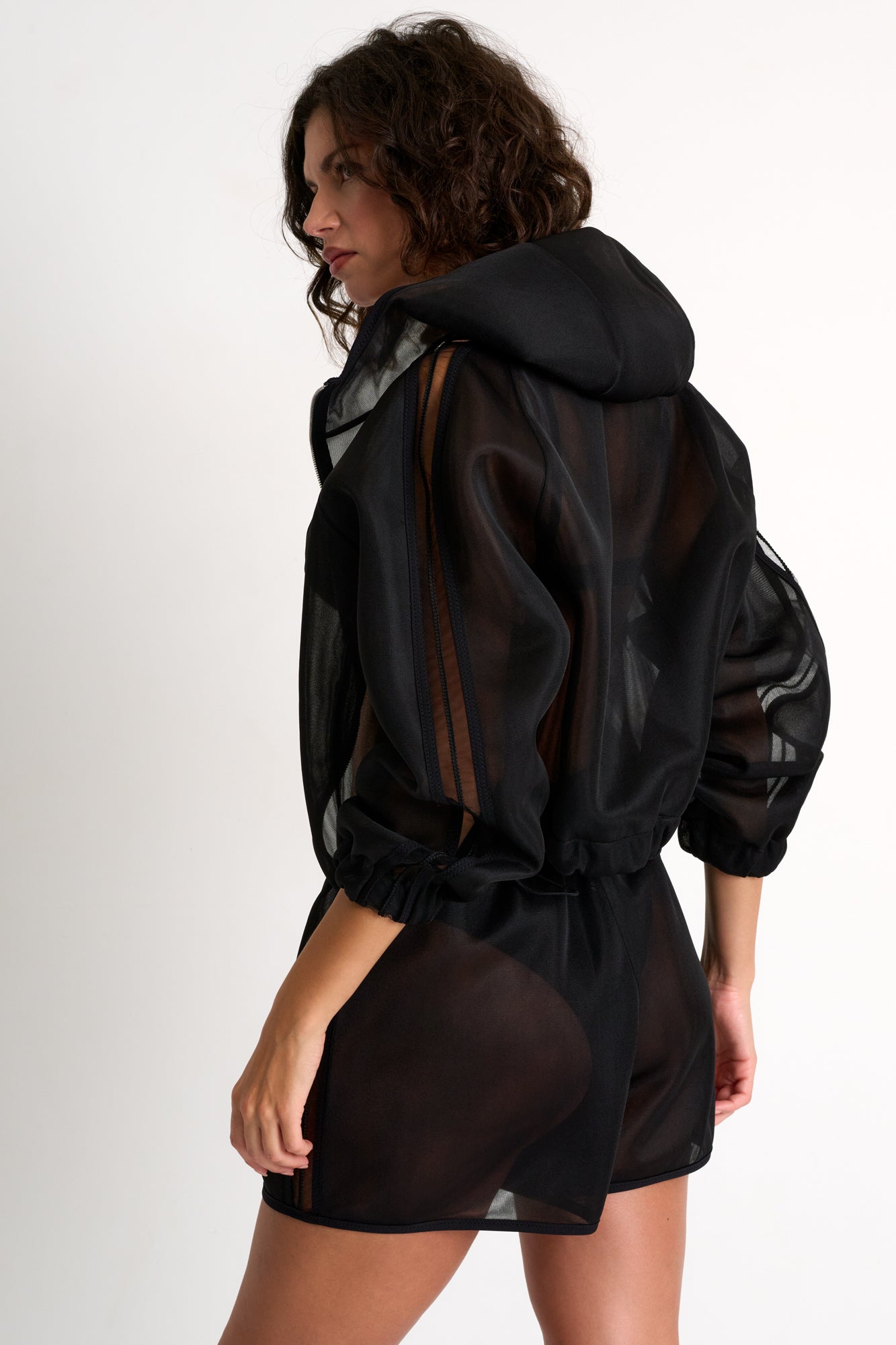 Nelly 3D Mesh Bomber Jacket