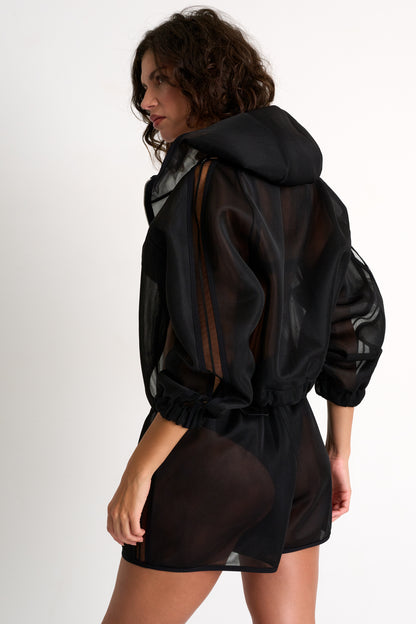 Nelly 3D Mesh Bomber Jacket