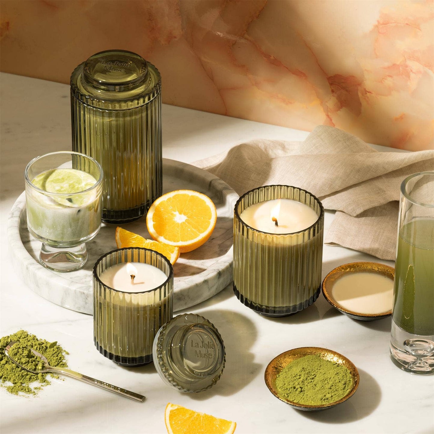 Amélie Mandarin Matcha Candle