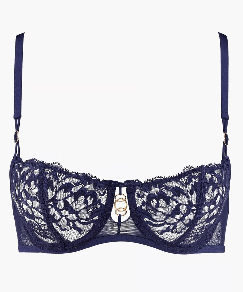 Aubade - Feeling Myself Half-Cup Bra in Astral Blue, available at LaSource in Darien