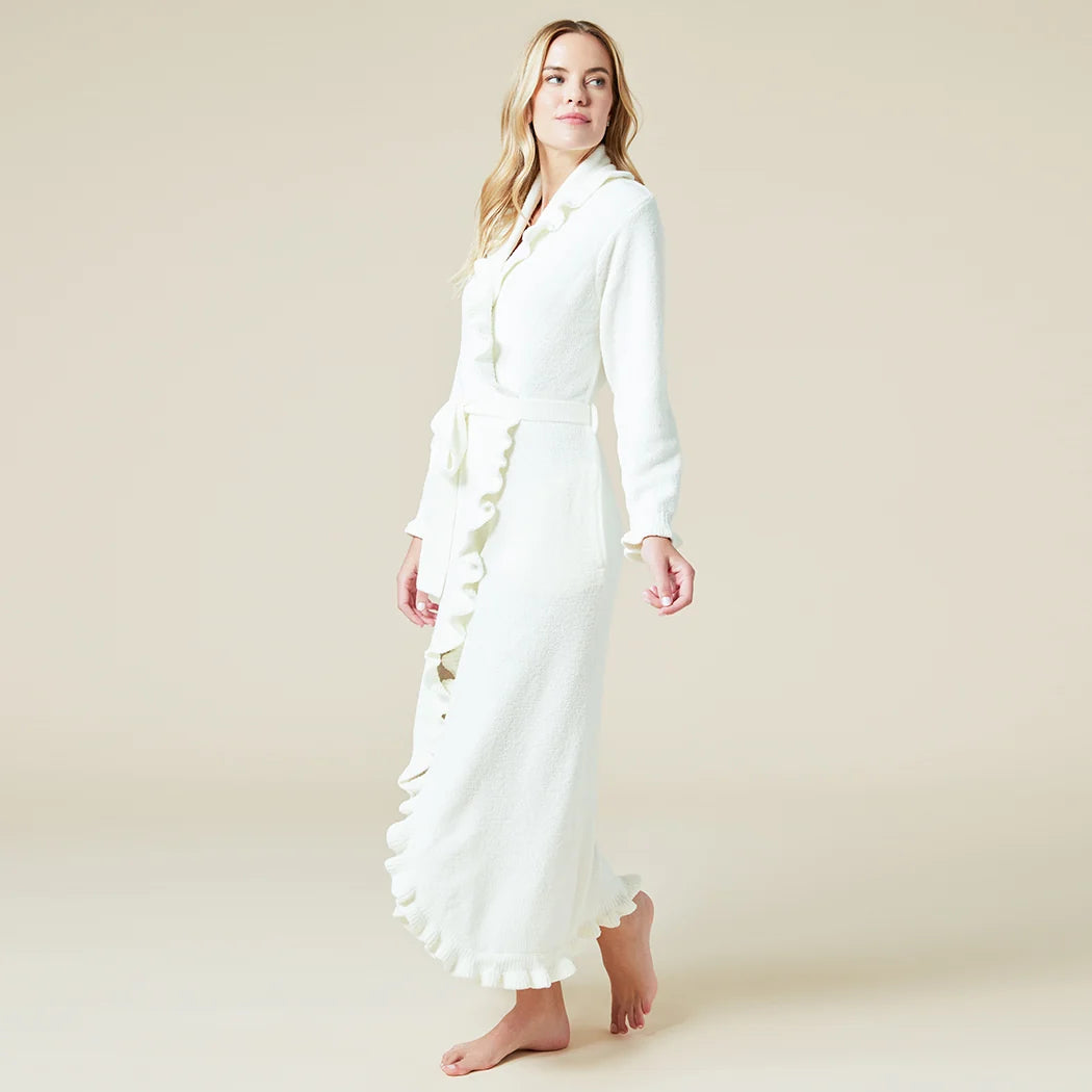 Ruffle Chenille Robe
