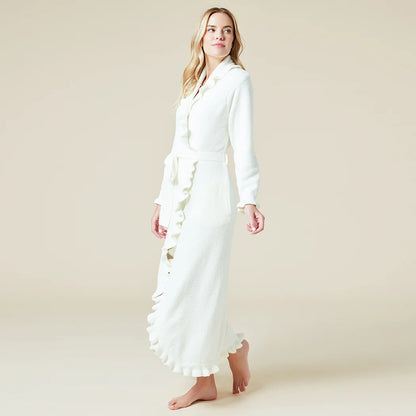 Ruffle Chenille Robe