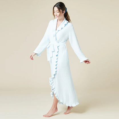 Ruffle Chenille Robe