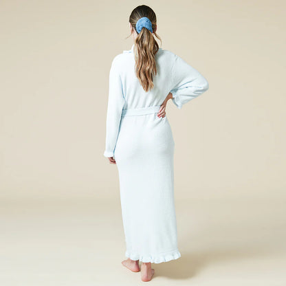 Ruffle Chenille Robe