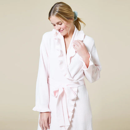 Ruffle Chenille Robe