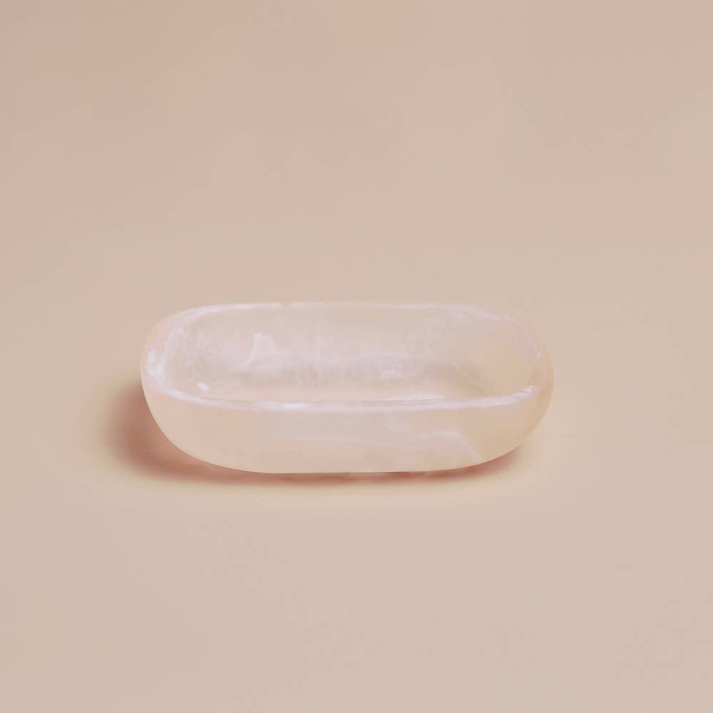 Peach Blush Flow Resin Soap Dish