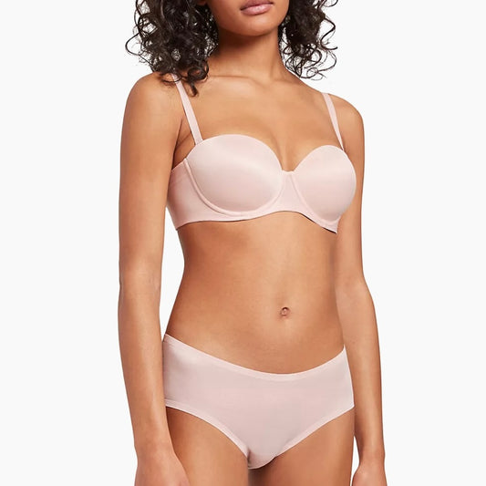 Wolford - Sheer Touch Bandeau Bra in rosepowder, available at LaSource in Darien