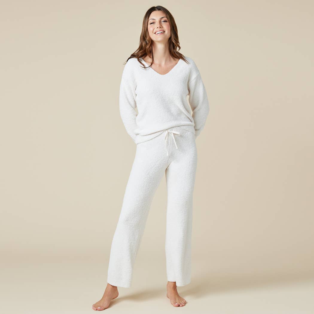 Oprah's Fave 2024 - Solid Marshmallow V-Neck Lounge Set