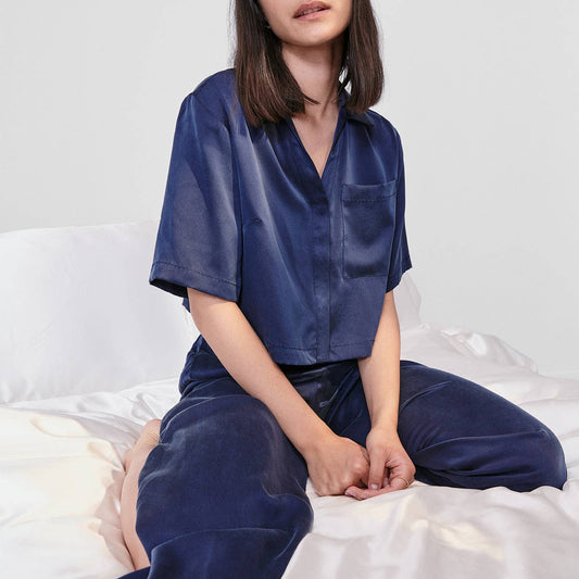 Washable Silk High Rise Pant Set