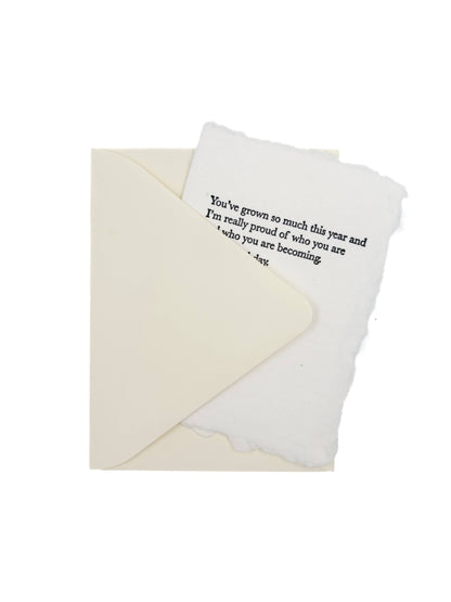 Who You Are Becoming Birthday Card