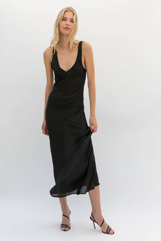 Trois - Love Dress in black, available at LaSource in Darien.