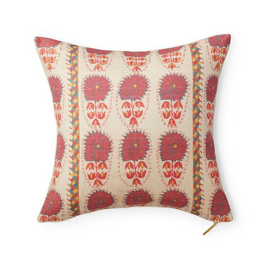 Fuchsia Daisy Suzani Pillow