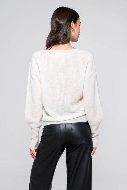 V-Neck Alpaca Sweater