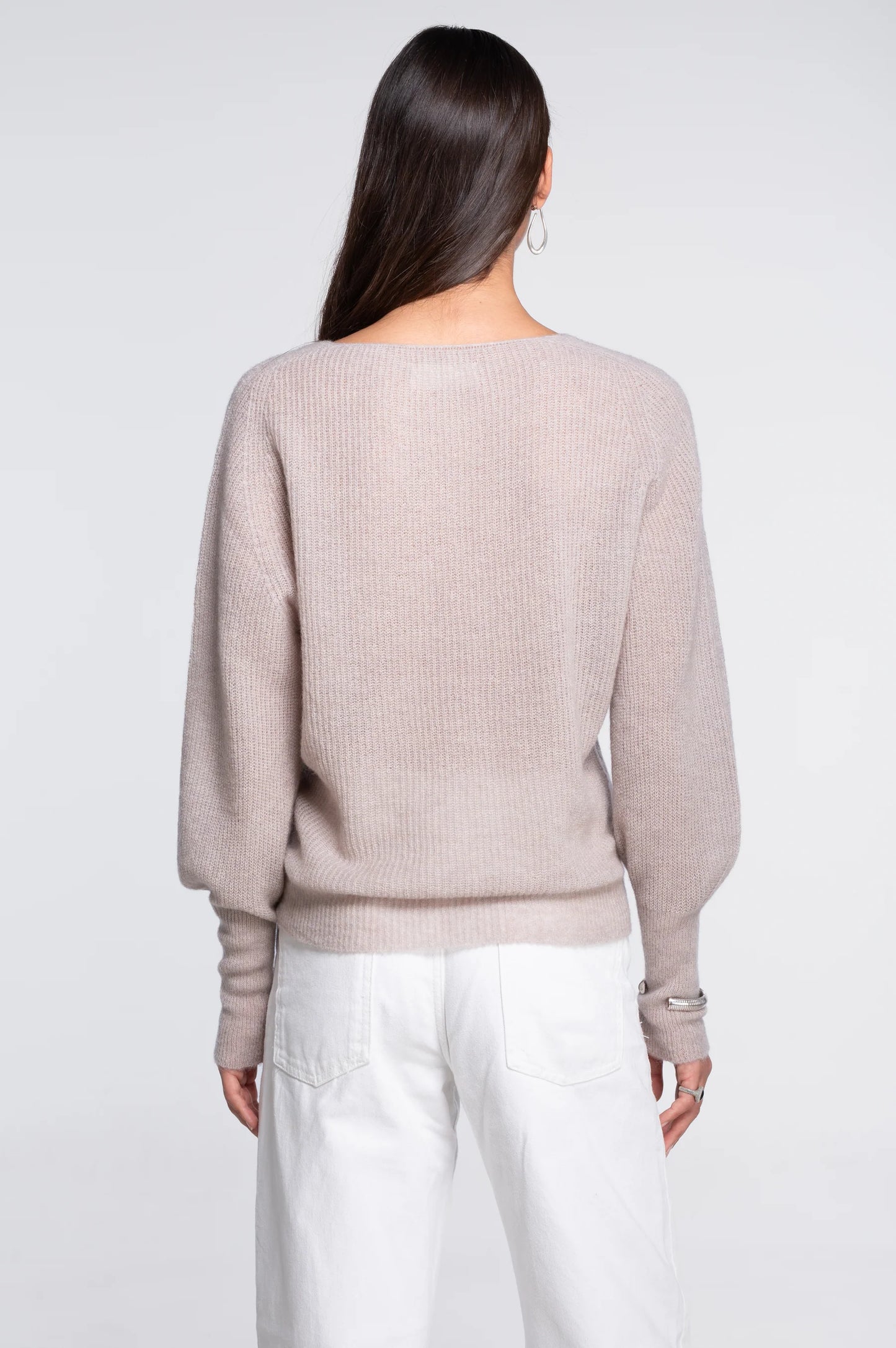 V-Neck Alpaca Sweater