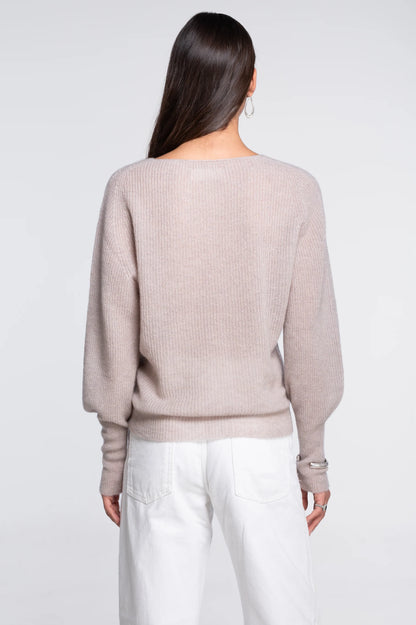 V-Neck Alpaca Sweater