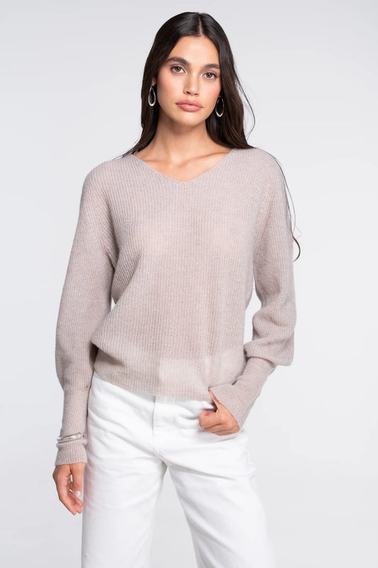 V-Neck Alpaca Sweater