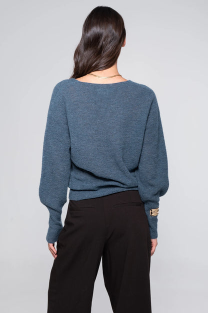 V-Neck Alpaca Sweater