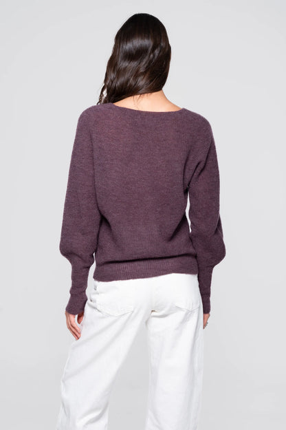 V-Neck Alpaca Sweater
