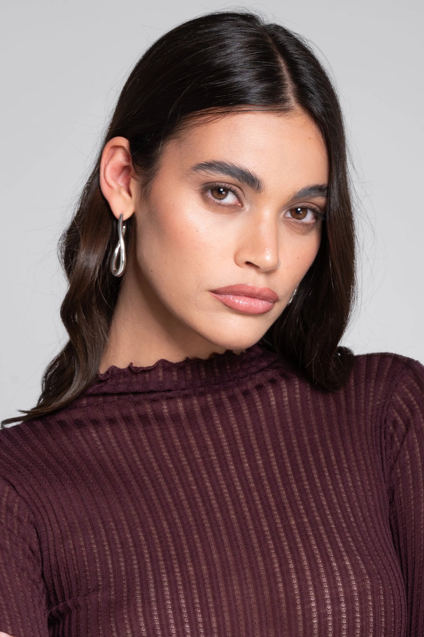 Long Sleeve Mock Neck Sweater