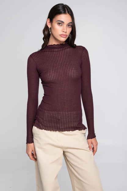 Long Sleeve Mock Neck Sweater
