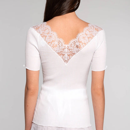 Ribbed Chantilly T-Shirt