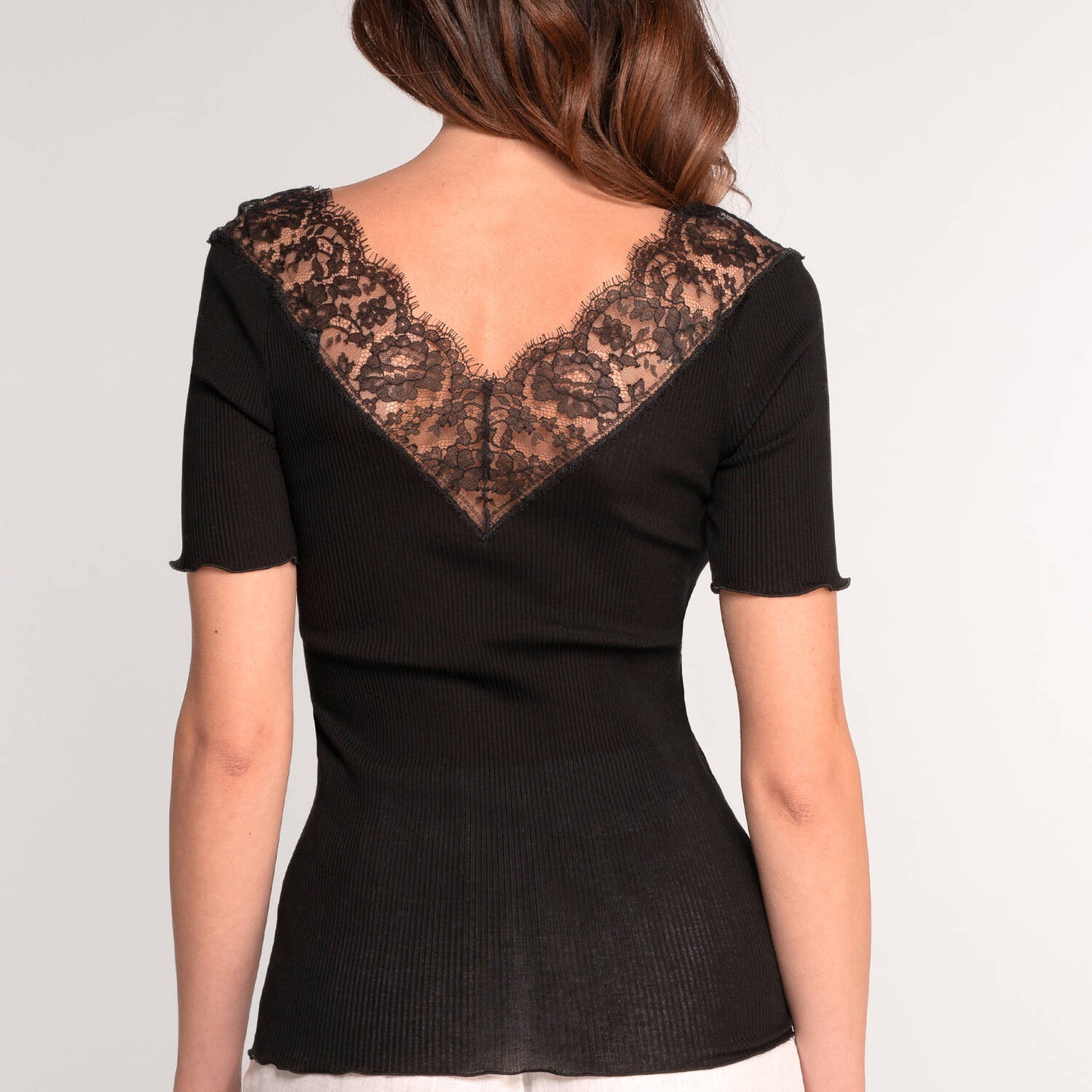 Ribbed Chantilly T-Shirt