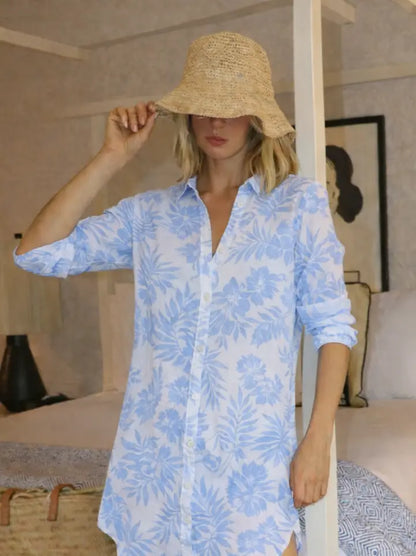 Boyfriend Gauze Tunic