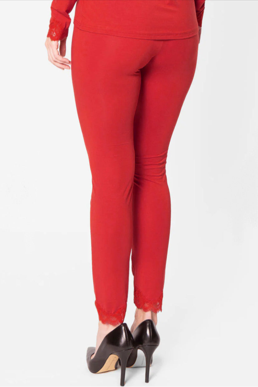   Antigel - Simply Perfect Pajama Legging in Red, available at LaSource in Darien