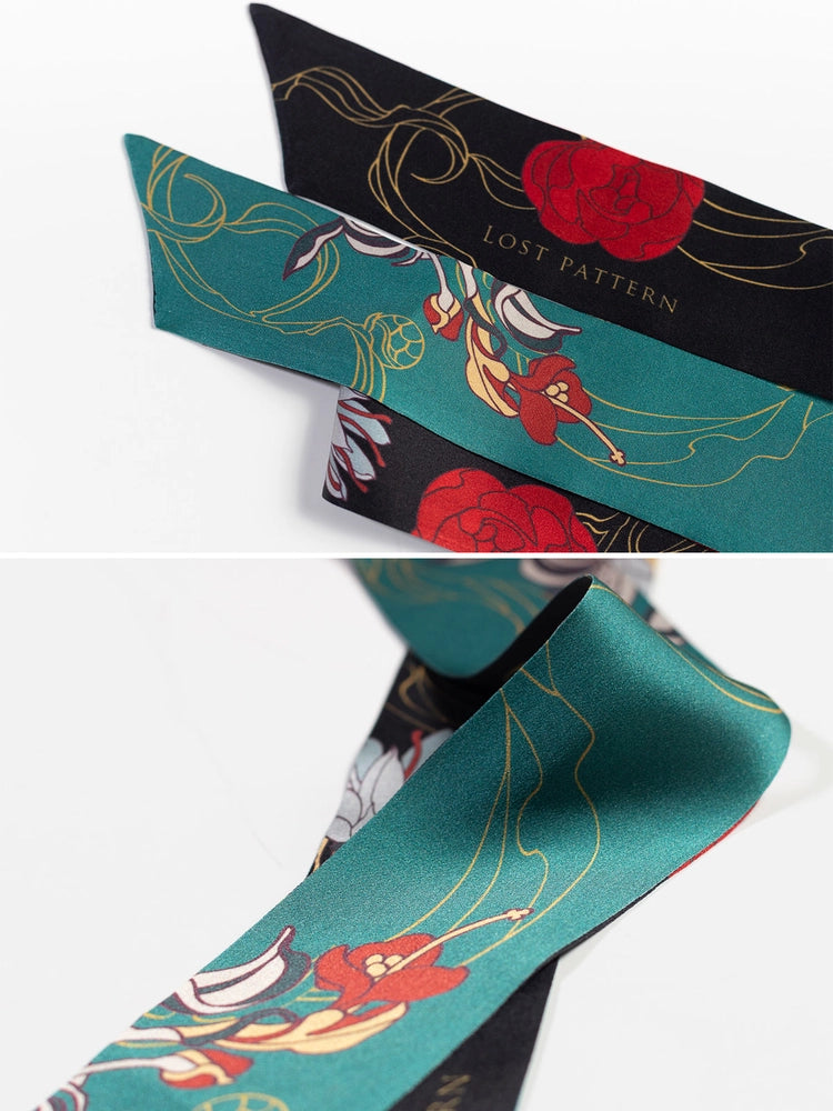 Dream Hunter Silk Skinny Scarf