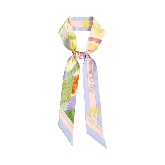 Frida Silk Skinny Scarf