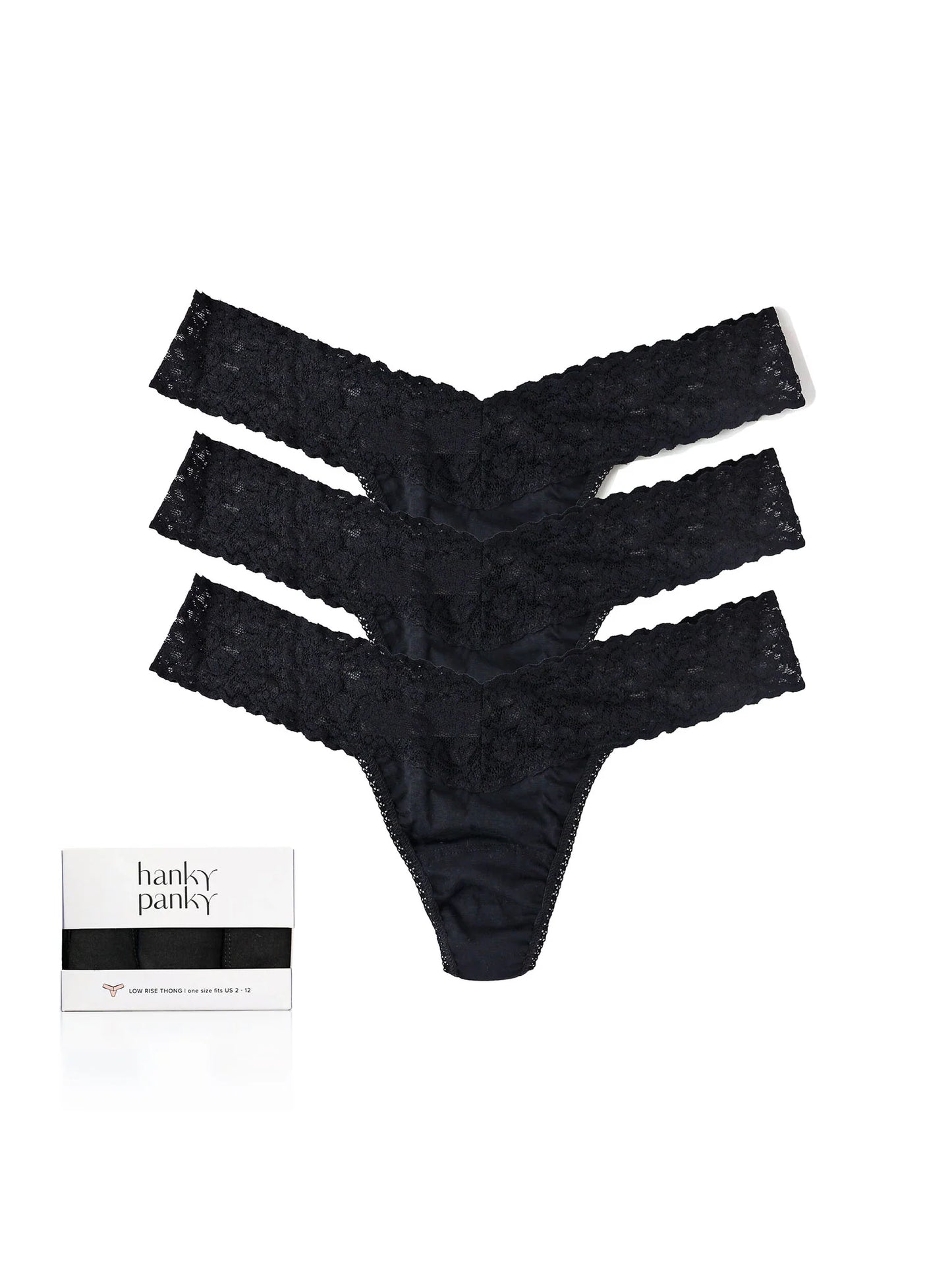3 Pack Low Rise Thongs