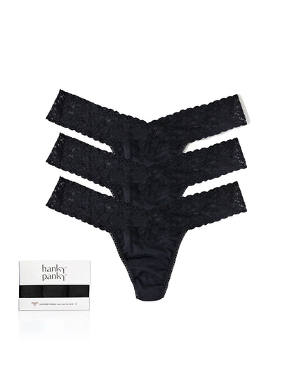 3 Pack Low Rise Thongs
