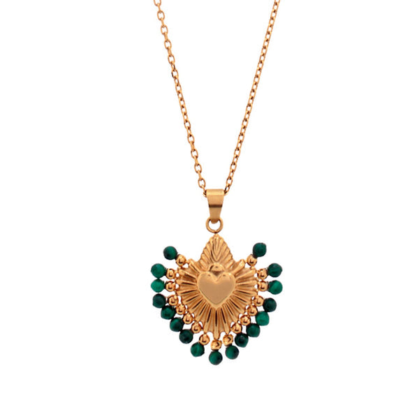 The Cuore Stones Necklace by IBIZA PASSION, available at LaSource in Darien.